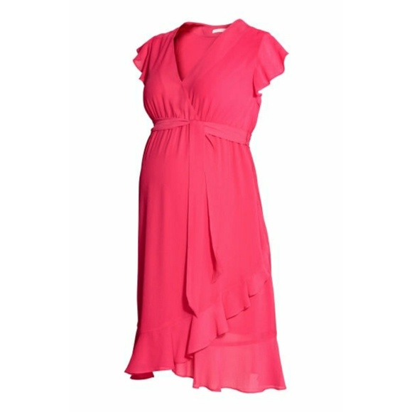 H&M Dresses & Skirts - H&M Mama Flounce Sleeve Maternity Dress